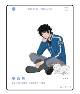 ワールドトリガー アクリルカード 01 猫ver ブラインド 描き下ろし アニメイトで22年10月発売