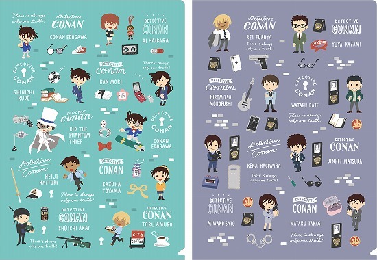 名探偵コナン クリアファイルセット ゆるパレット A柄 B柄 ホビーストックで22年10月発売