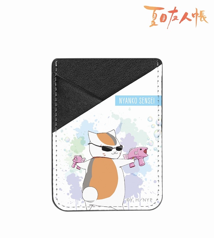 夏目友人帳 描き下ろしイラスト ニャンコ先生 シャボン玉ver スマホカードポケット アニメイトで22 10 08 発売