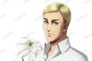 進撃の巨人 描き下ろし エルヴィン Flower Shop ver. 特大ダイカットアクリルパネル AMNIBUSで2024年9月中旬発売