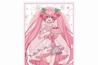 桜ミク 描き下ろし 桜ミク 桜パーティーver. Art by しゅがお A3マット加工ポスター                     ホビーストックで2024年10月発売