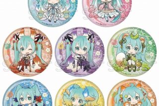 【再販】初音ミク 百鬼夜行 キラキラ缶バッジ 8個入り1BOX                     ホビーストックで2024年8月発売