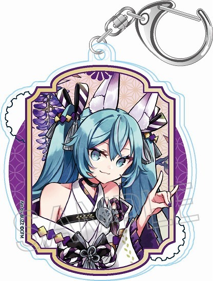 【再販】初音ミク 百鬼夜行 アクリルキーホルダー 妖狐 藤                     ホビーストックで2024年8月発売