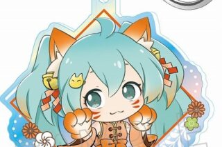 【再販】初音ミク 百鬼夜行 オーロラアクリルキーホルダー 猫又                     ホビーストックで2024年8月発売