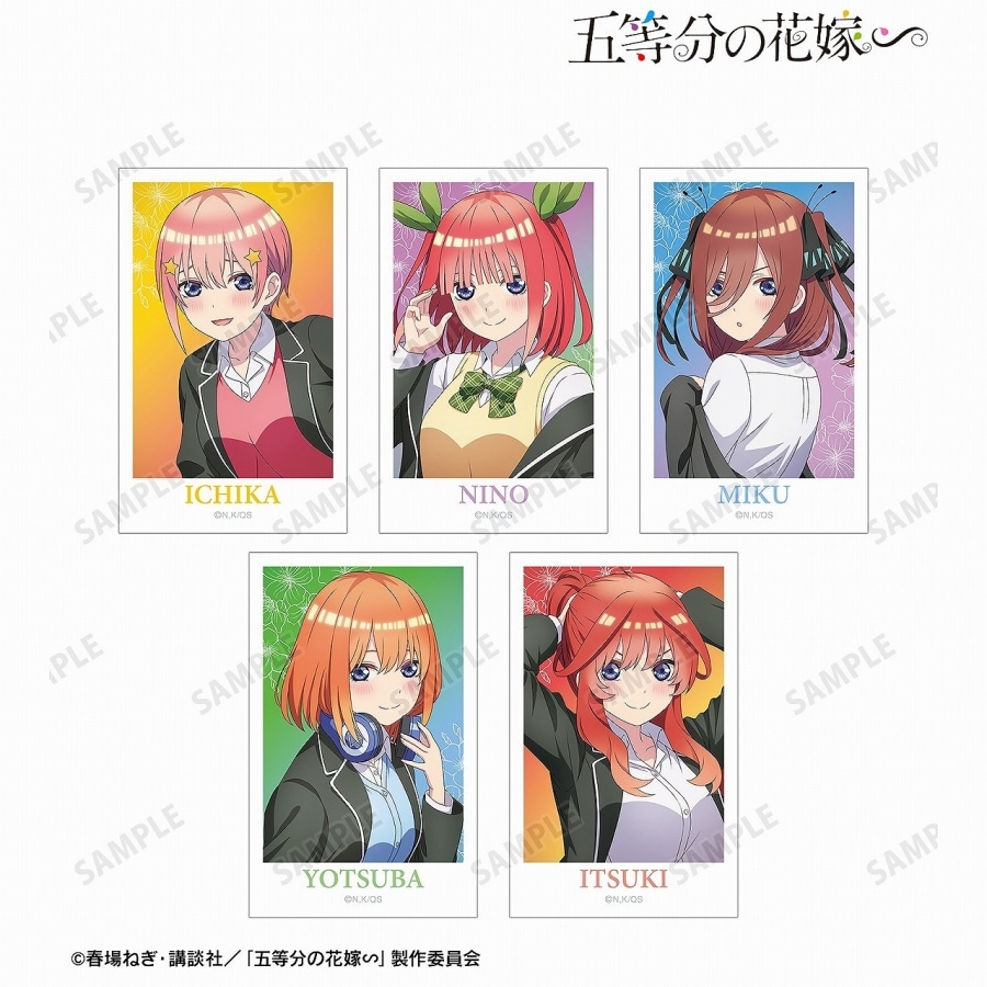 五等分の花嫁∽ 描き下ろし 衣装交換ver. インスタントカメラ風イラストカード5枚セット
 アニメイトで
2024/07/27 発売