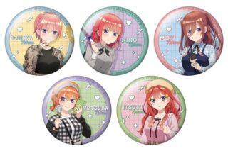 五等分の花嫁∽ トレーディング描き下ろし缶バッジ  キャラアニで
                                                2024年08月発売