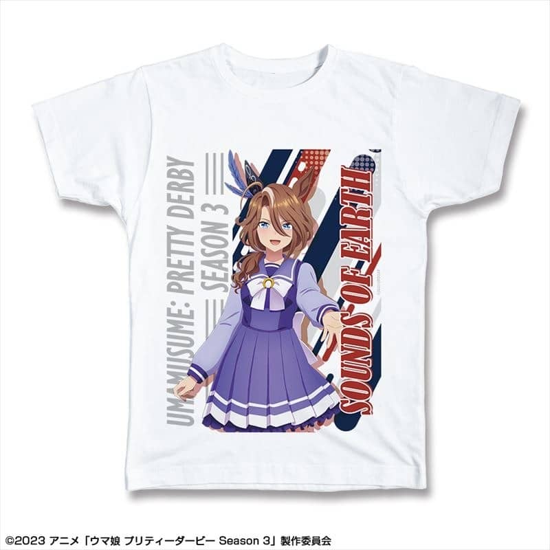 TVアニメ『ウマ娘 プリティーダービー Season 3』 Tシャツ Lサイズ デザイン05(サウンズオブアース/制服ver.)
 アニメイトで
2024年09月 上旬 発売