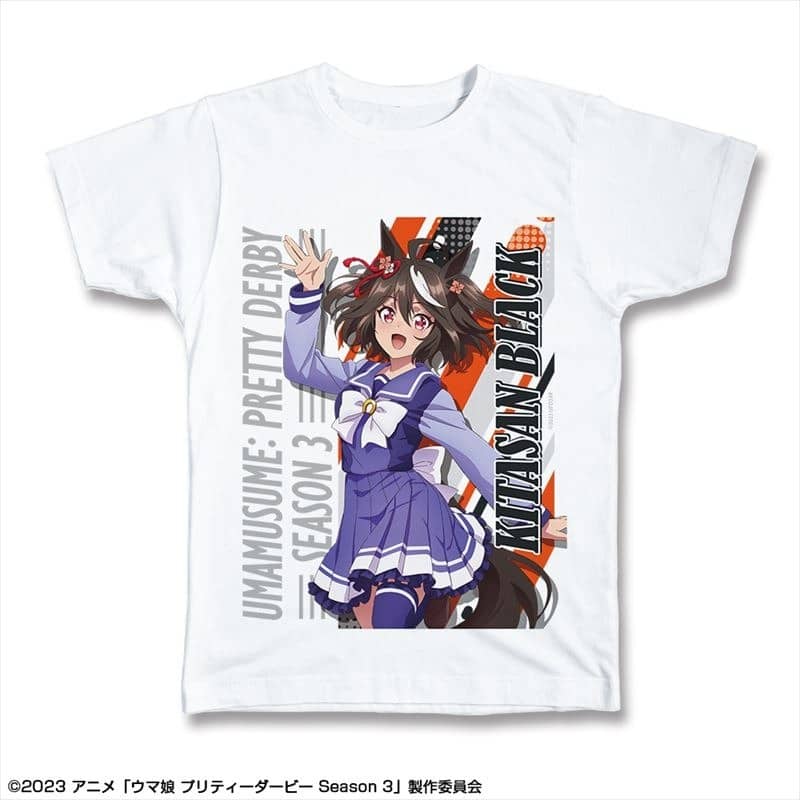 TVアニメ『ウマ娘 プリティーダービー Season 3』 Tシャツ Lサイズ デザイン01(キタサンブラック/制服ver.)
 アニメイトで
2024年09月 上旬 発売