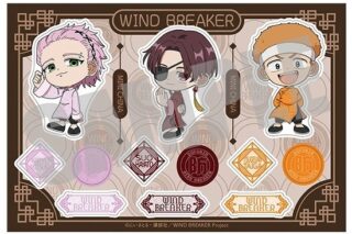 WIND BREAKER ステッカー 蘇枋 隼飛&桐生 三輝&柘浦 大河 MINI CHINA ver.                     ホビーストックで2024年8月発売