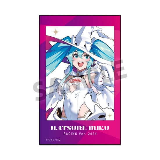 レーシングミク 2024 キービジュアル1 Ver. インスタントフォト風ステッカー                     ホビーストックで2024年9月発売