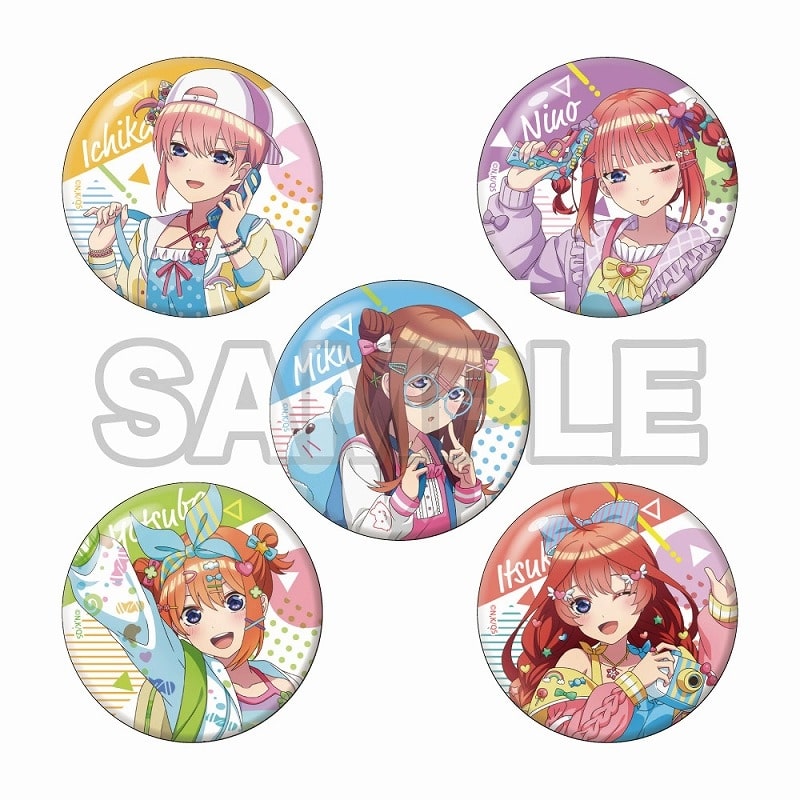 五等分の花嫁∽ ぱすてるふぁっしょん 缶バッジ
 アニメイトで
2024/07/30 発売