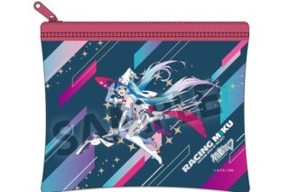 レーシングミク 2024 キービジュアル2 Ver. ミニクリアフラットポーチ                     ホビーストックで2024年9月発売