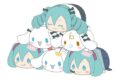 初音ミク×シナモロール ぽてコロマスコット2 6個入り1BOX                     ホビーストックで2024年11月発売