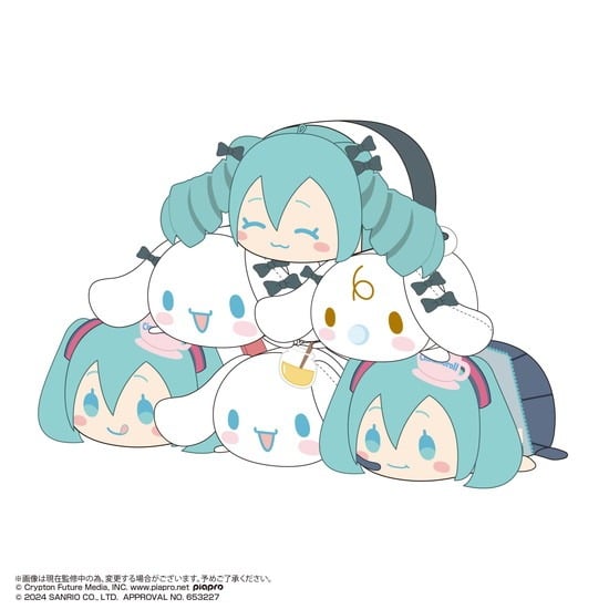 初音ミク×シナモロール ぽてコロマスコット2 6個入り1BOX                     ホビーストックで2024年11月発売