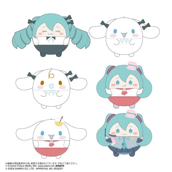 初音ミク×シナモロール ふわコロりん2 6個入り1BOX                     ホビーストックで2024年11月発売