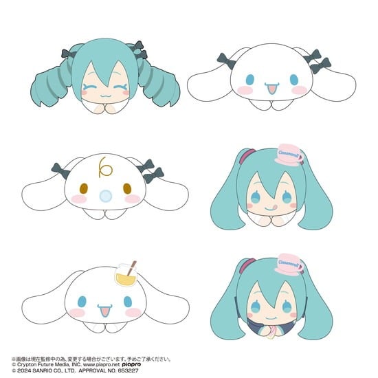 初音ミク×シナモロール はぐキャラコレクション2 6個入り1BOX                     ホビーストックで2024年11月発売