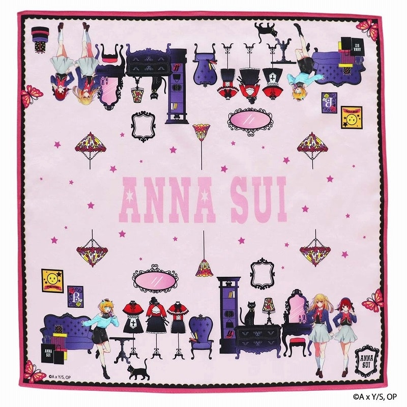 Anna Sui×【推しの子】 プリントハンカチ 「新生B小町×ブティック」
 アニメイトで
2024/08/28 発売