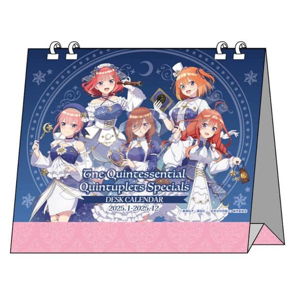 五等分の花嫁∽ デスクカレンダー 2025 キャラアニで
                                                2024年10月発売