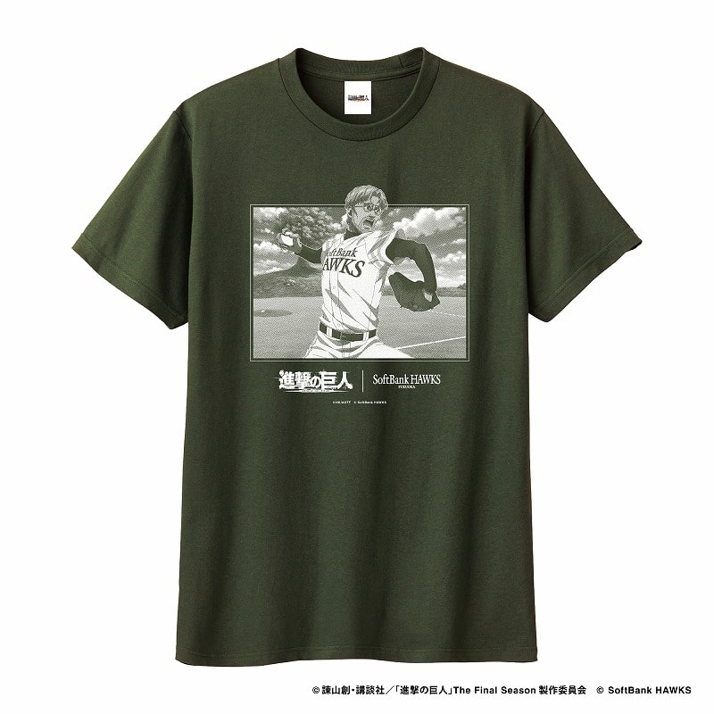 進撃の巨人×パ・リーグ6球団コラボ 2024進撃の巨人/福岡ソフトバンクホークス Tシャツ (ジーク) XLサイズ
 アニメイトで
2024年11月上旬発売