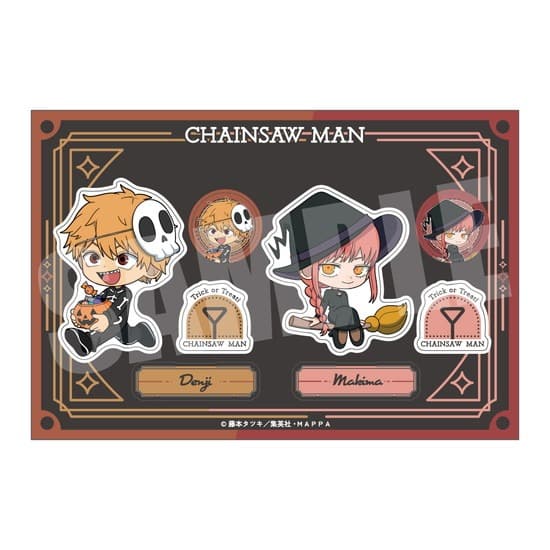 チェンソーマン ステッカー デンジ&マキマ Halloween ver.                     ホビーストックで2024年10月発売