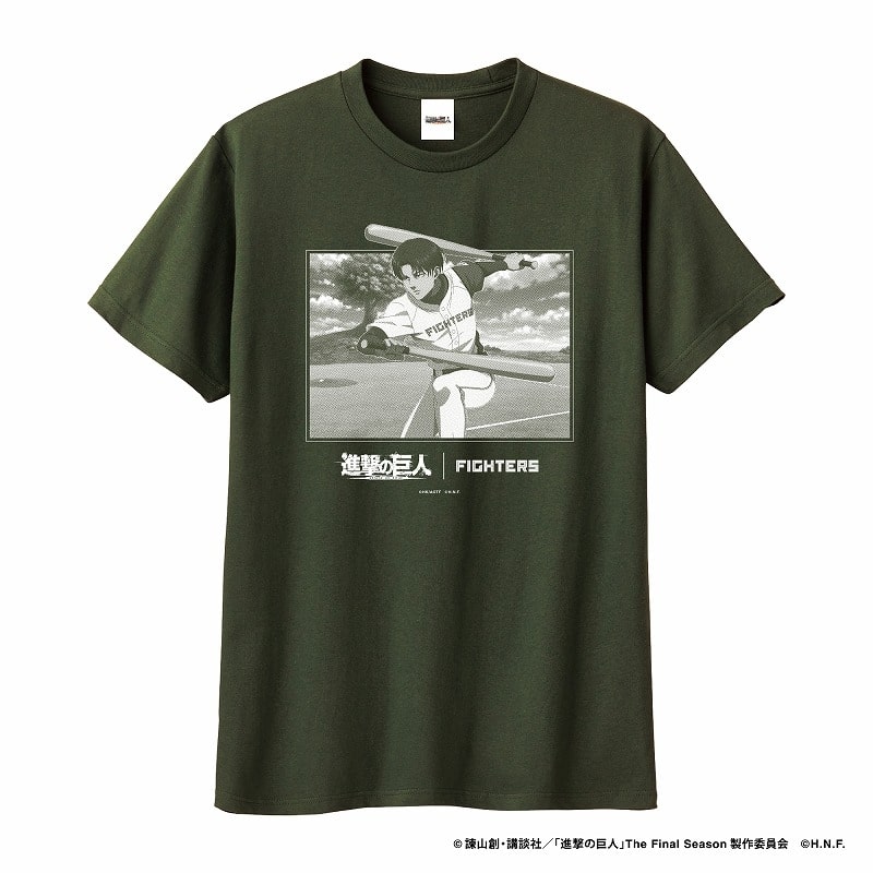 進撃の巨人×パ・リーグ6球団コラボ 2024進撃の巨人/北海道日本ハムファイターズ Tシャツ (リヴァイ) Mサイズ
 アニメイトで
2024年11月上旬発売