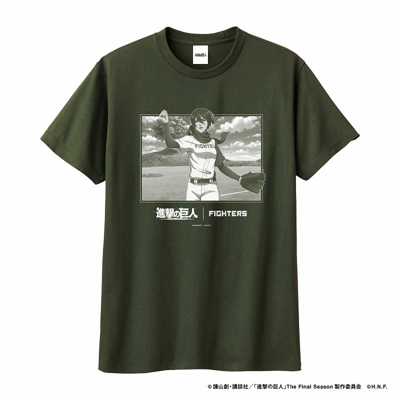 進撃の巨人×パ・リーグ6球団コラボ 2024進撃の巨人/北海道日本ハムファイターズ Tシャツ (ミカサ) XLサイズ
 アニメイトで
2024年11月上旬発売