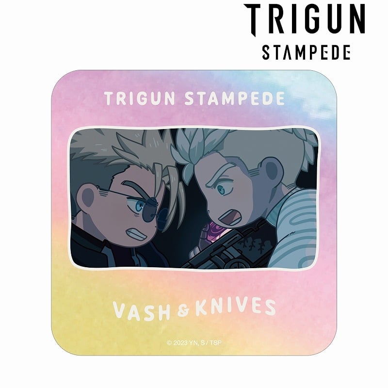 TVアニメ「TRIGUN STAMPEDE」 ヴァッシュ&ナイヴズ ゆるコマ オーロラステッカー
 アニメイトで2025/02/07 発売