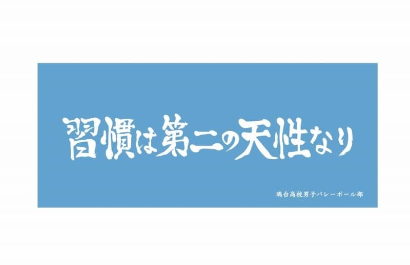 ハイキュー!! 横断幕フェイスタオル 鴎台高校
 
2024年9月2日発売
で取扱中