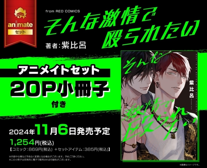 [BL漫画] そんな激情で殴られたい アニメイトセット【20P小冊子付き】
 
2024年11月6日発売
で取扱中