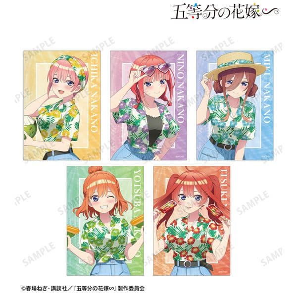 五等分の花嫁∽ 描き下ろし アロハシャツver. ブロマイド5枚セット キャラアニで
                                                2024年12月発売