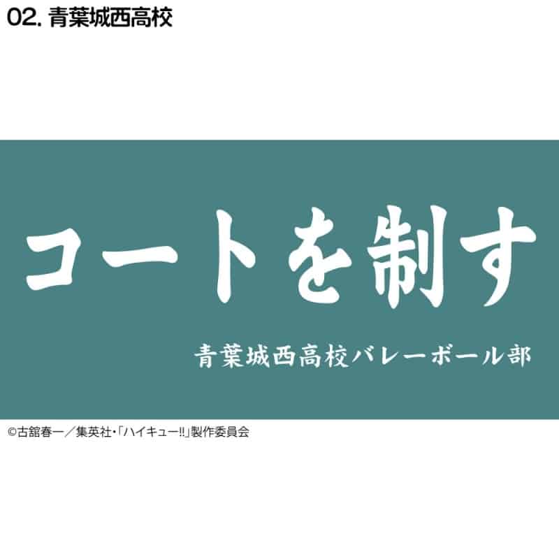 ハイキュー!! 横断幕バスタオル 青葉城西【再販】
 
2024年11月下旬発売
で取扱中