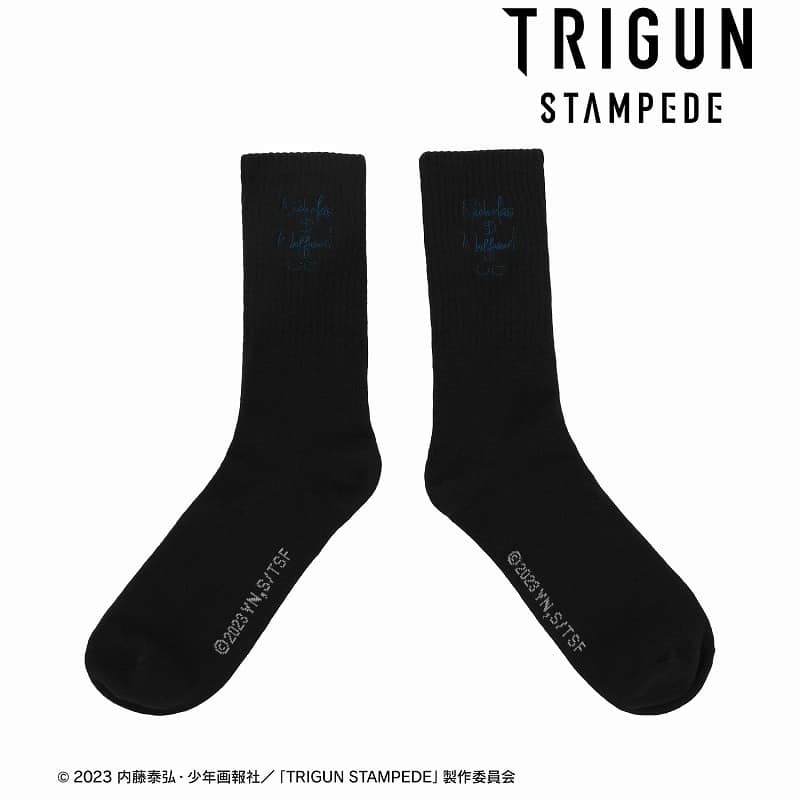 TVアニメ「TRIGUN STAMPEDE」 ニコラス・D・ウルフウッド ワンポイント刺繍靴下ユニセックス(サイズ/24-26cm相当)
 アニメイトで2025/03/07 発売