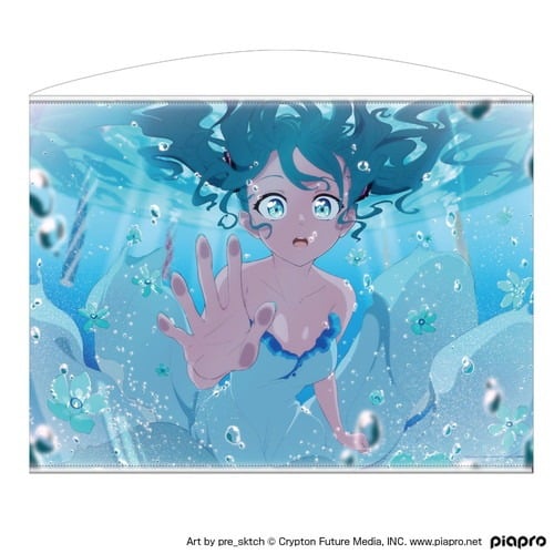 【再販】初音ミク 横型100cmタペストリー pre_sktch Ver.                     ホビーストックで2024年12月発売