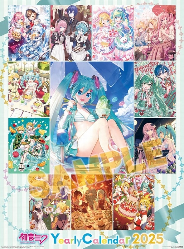 初音ミク CL-048 2025年壁掛けカレンダー アニメイトで2024年11月発売