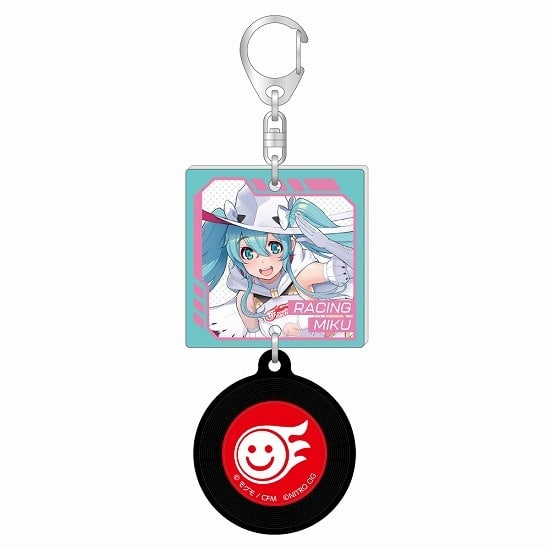 初音ミク GTプロジェクト レーシングミク 2024Ver.×すーぱーそに子 ジャケット風レコードキーホルダー A                     ホビーストックで2024年12月発売