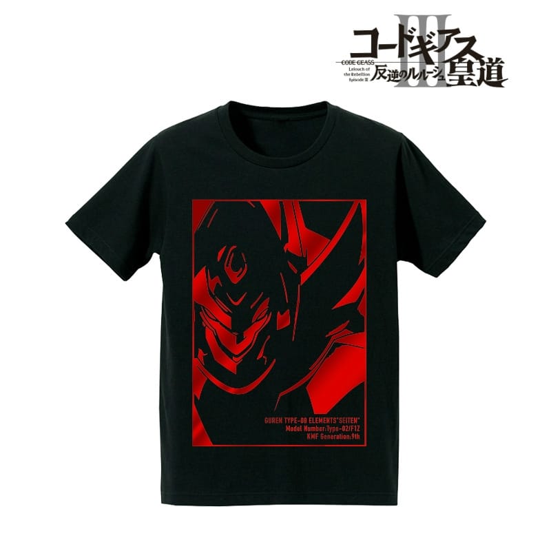 コードギアス Ⅲ 皇道　箔プリントTシャツ(紅蓮聖天八極式)/レディース(サイズ/L)
 アニメイトで2018年10月 上旬 発売