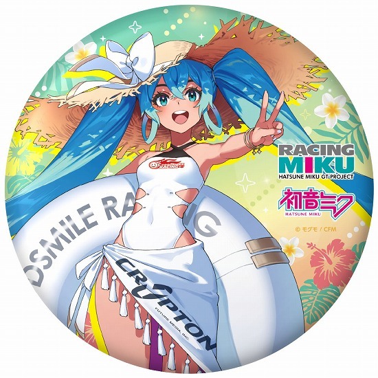 初音ミク GTプロジェクト レーシングミク 2024 Tropical Ver. BIG缶バッジ                     ホビーストックで2025年1月発売