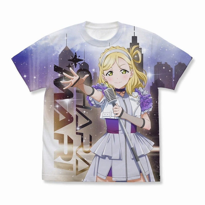 ラブライブ!サンシャイン!! 描き下ろし 小原鞠莉 フルグラフィックTシャツ ソロコンサートver./WHITE-XL
 アニメイトで2025年02月発売