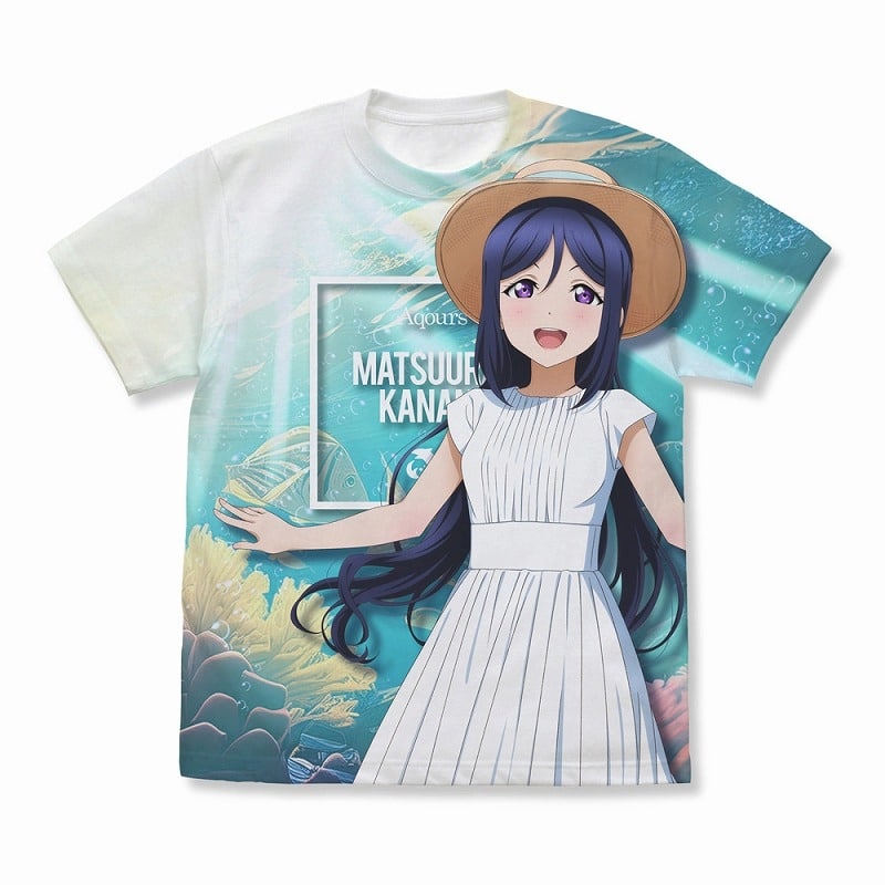 ラブライブ!サンシャイン!! 描き下ろし 松浦果南 フルグラフィックTシャツ ソロコンサートver./WHITE-XL
 アニメイトで2025年02月発売