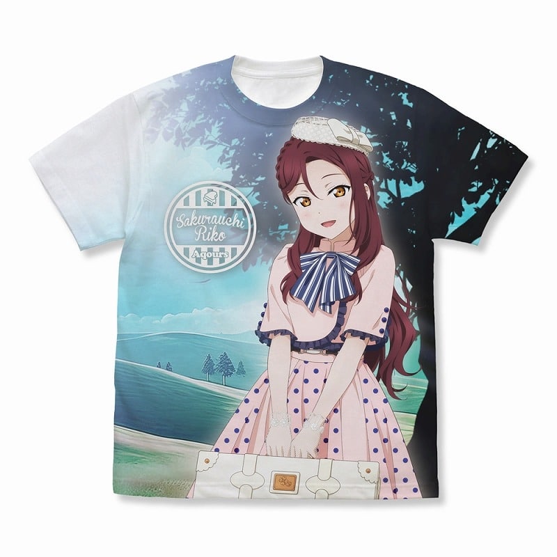 ラブライブ!サンシャイン!! 描き下ろし 桜内梨子 フルグラフィックTシャツ ソロコンサートver./WHITE-XL
 アニメイトで2025年02月発売