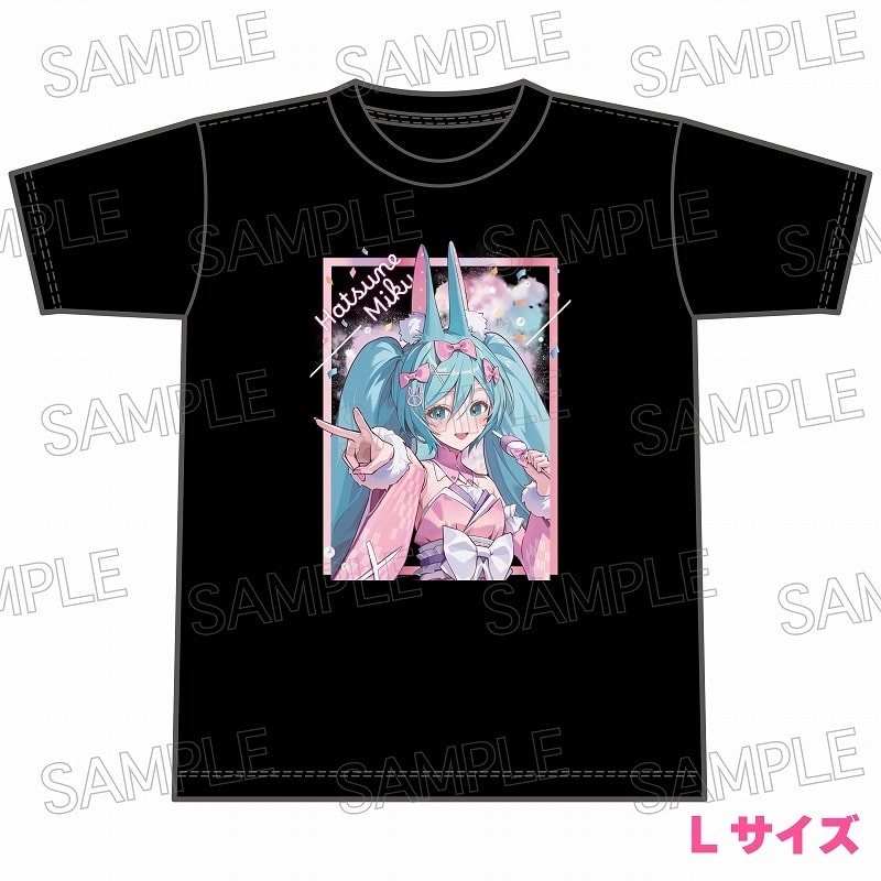 初音ミク あやかしステージ　Tシャツ　黒(L) アニメイトで2025年03月 中旬 発売予定