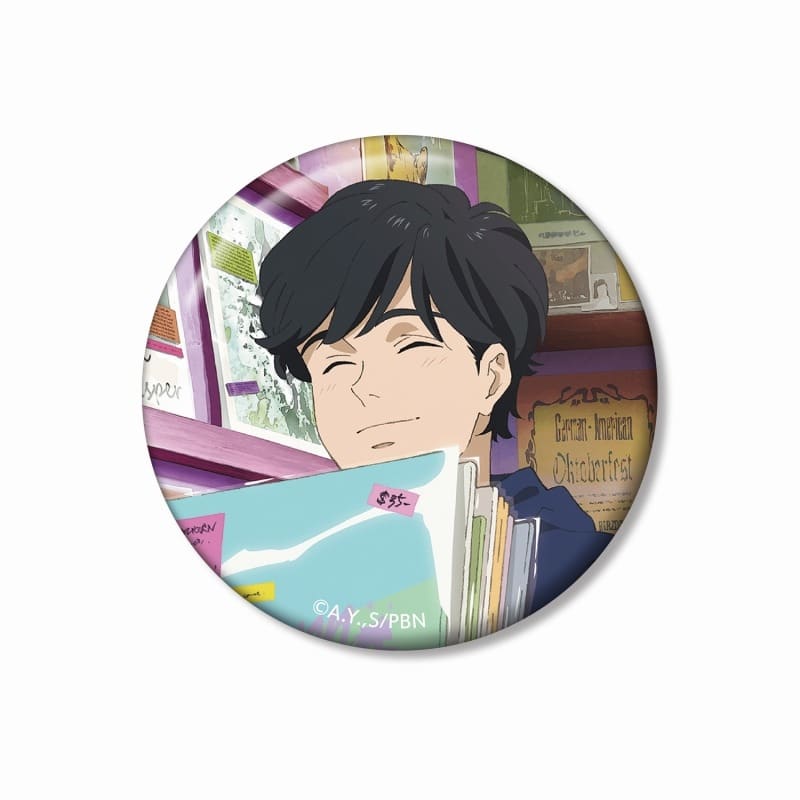 BANANA FISH 描き下ろしイラスト 奥村英二 レコードショップver. 缶バッジ アニメイト2025/03/07 発売