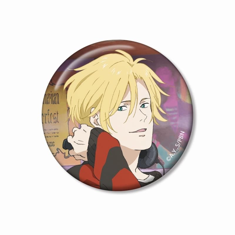 BANANA FISH 描き下ろしイラスト アッシュ・リンクス レコードショップver. 缶バッジ アニメイト2025/03/07 発売