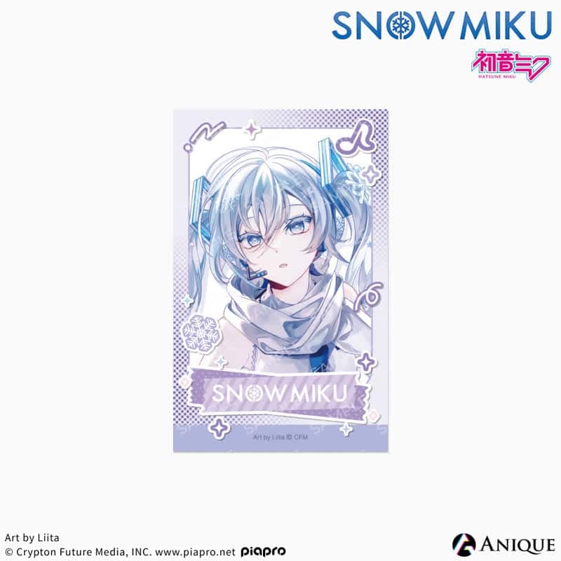 初音ミク [SNOW MIKU] 雪ミク 描き下ろしイラスト初音ミク Art by 梨伊荼(Liita) ミニブロマイド アニメイトで2025年04月 下旬 発売予定