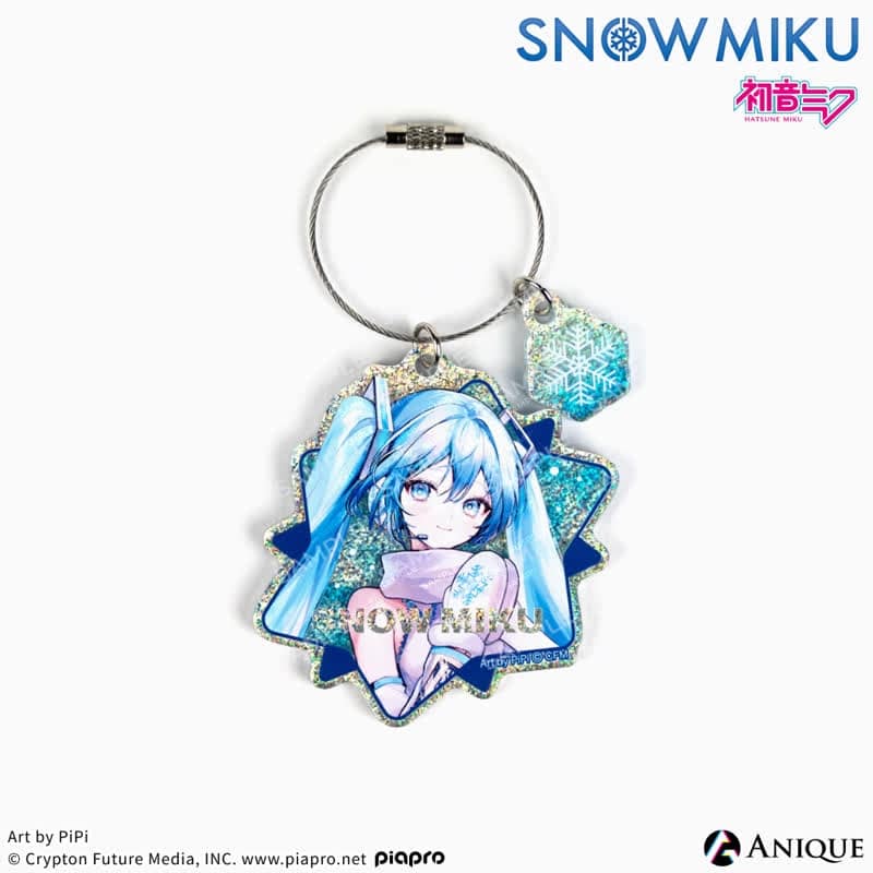 初音ミク [SNOW MIKU] 雪ミク 描き下ろしイラスト初音ミク Art by PiPi グリッターアクリルキーホルダー アニメイトで2025年04月 下旬 発売予定