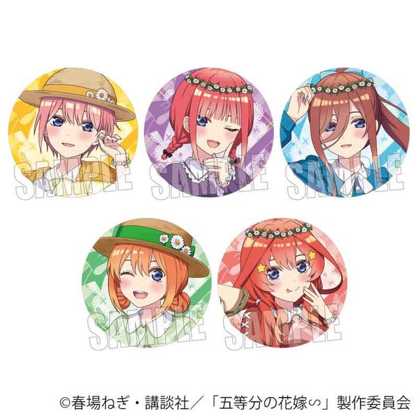 五等分の花嫁∽ トレーディング缶バッジ ピクニックver.  キャラアニで
                                                2025年04月発売