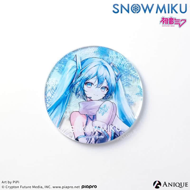 初音ミク [SNOW MIKU] 雪ミク 描き下ろしイラスト初音ミク Art by PiPi アクリルコースター アニメイトで2025年04月 下旬 発売予定