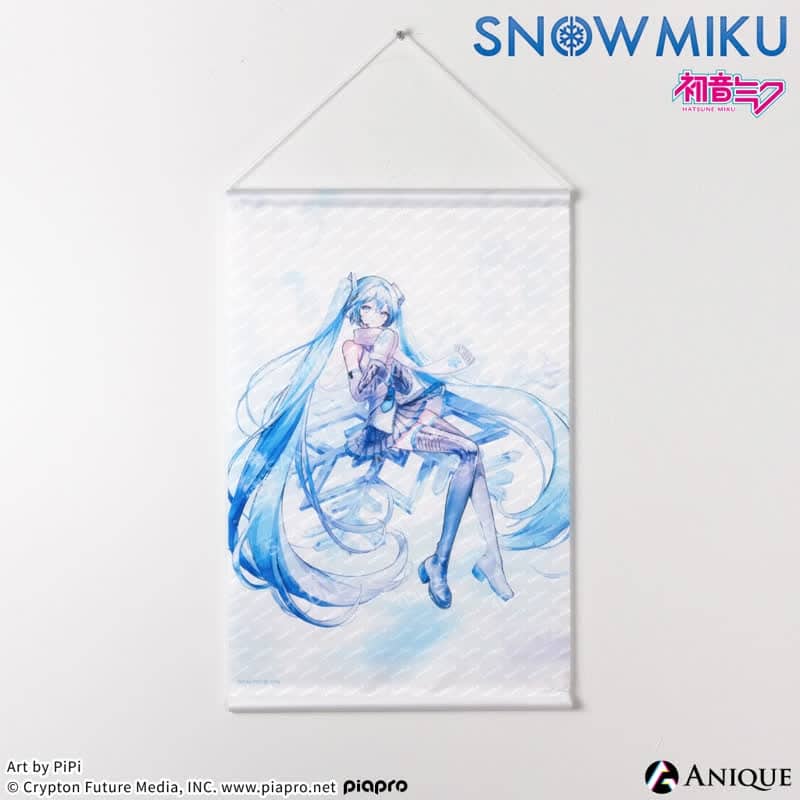 初音ミク [SNOW MIKU] 雪ミク 描き下ろしイラスト初音ミク Art by PiPi A3タペストリー アニメイトで2025年04月 下旬 発売予定