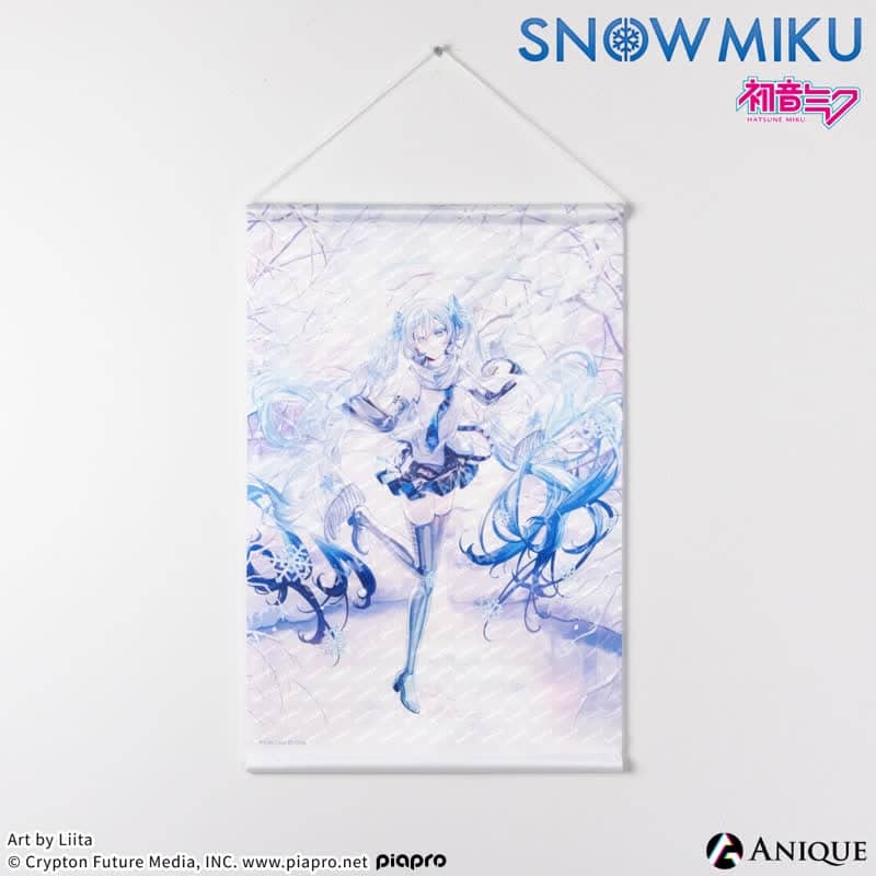 初音ミク [SNOW MIKU] 雪ミク 描き下ろしイラスト初音ミク Art by 梨伊荼(Liita) A3タペストリー アニメイトで2025年04月 下旬 発売予定