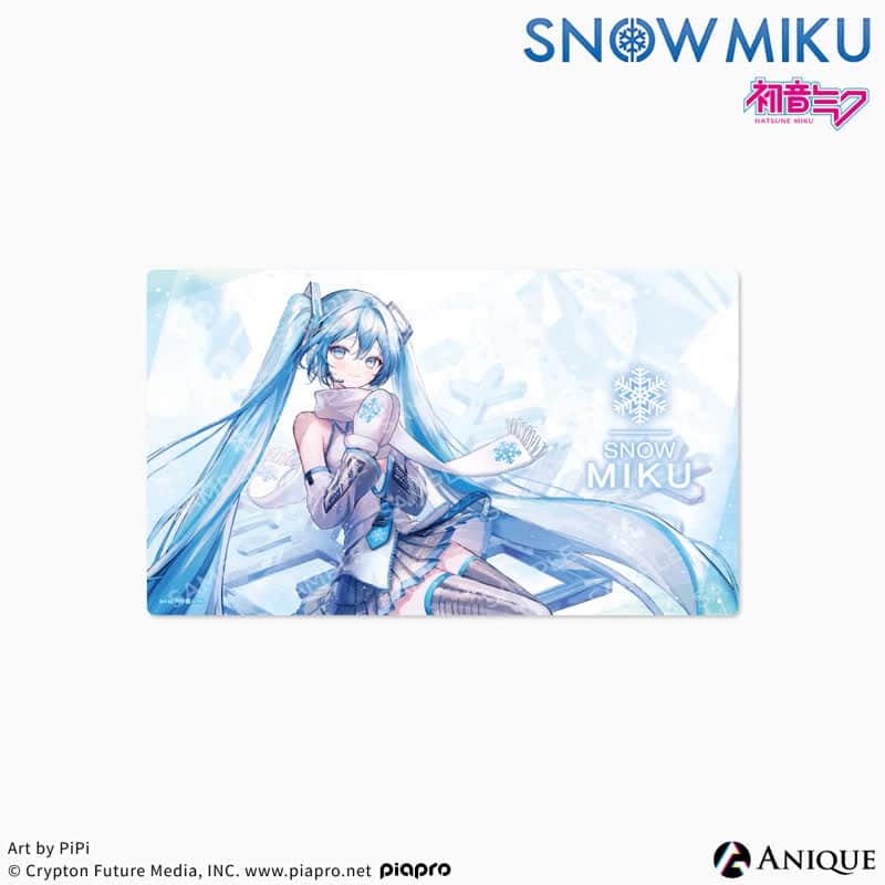 初音ミク [SNOW MIKU] 雪ミク 描き下ろしイラスト初音ミク Art by PiPi マルチラバーマット アニメイトで2025年04月 下旬 発売予定